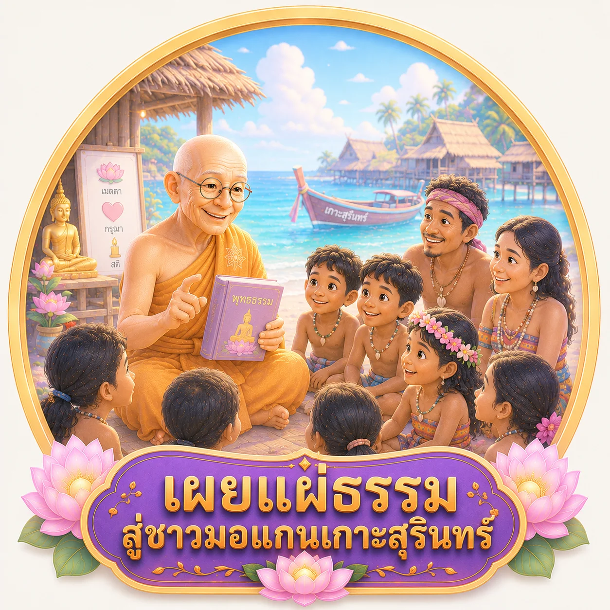 เผยแผ่ธรรมสู่ชาวมอแกน
